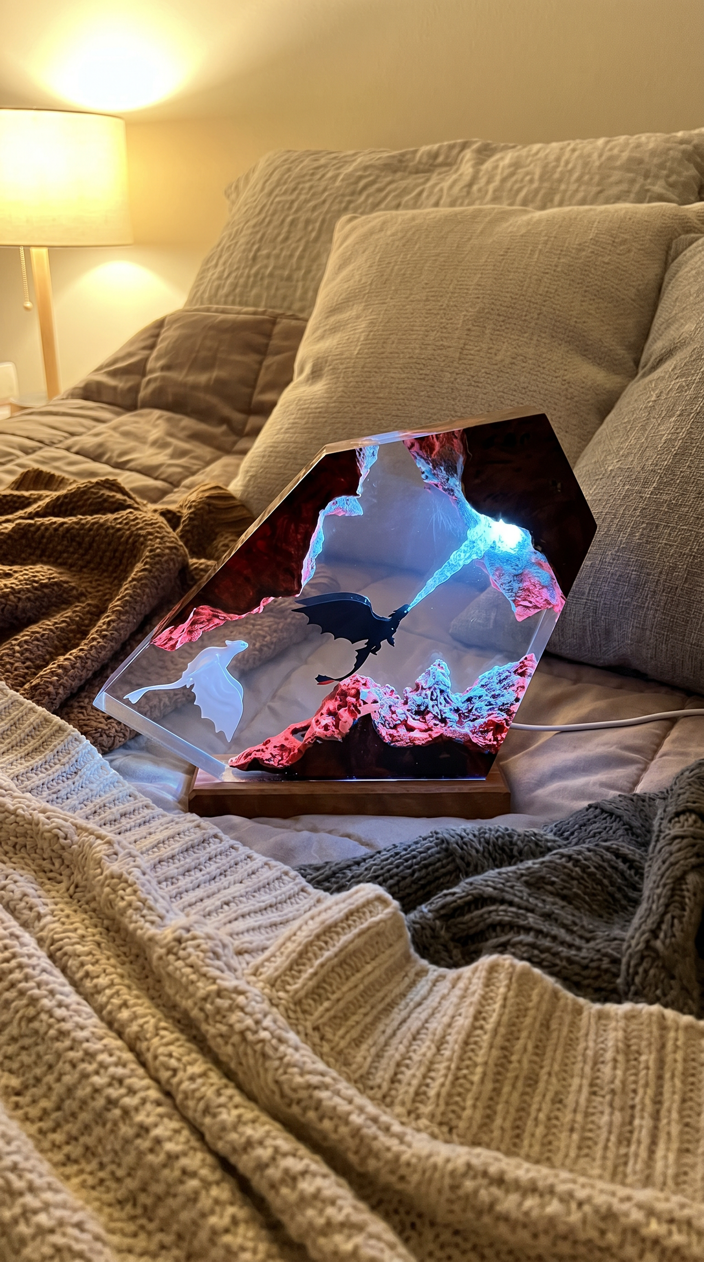 Toothless Resin Lamp